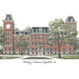 University of Arkansas Lithograph Print