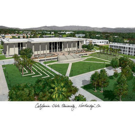 California State University, Northridge Lithograph Print