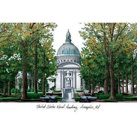 U.S. Naval Academy Lithograph Print