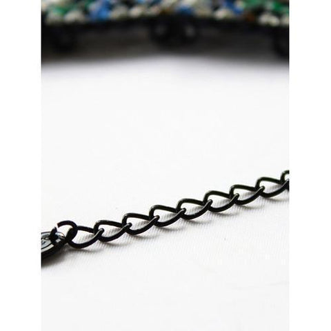 Colorful Rhinestone Triangle Collar Necklace