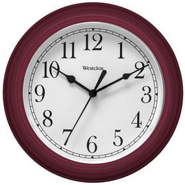 Westclox 9&amp;quot; Decorative Wall Clock (red) (pack of 1 Ea)