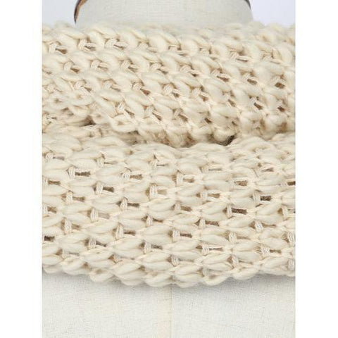 Cream Chunky Hand Knitted Snood